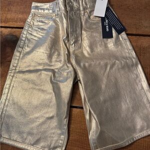 Veronica Beard Gold Women's Bermudas